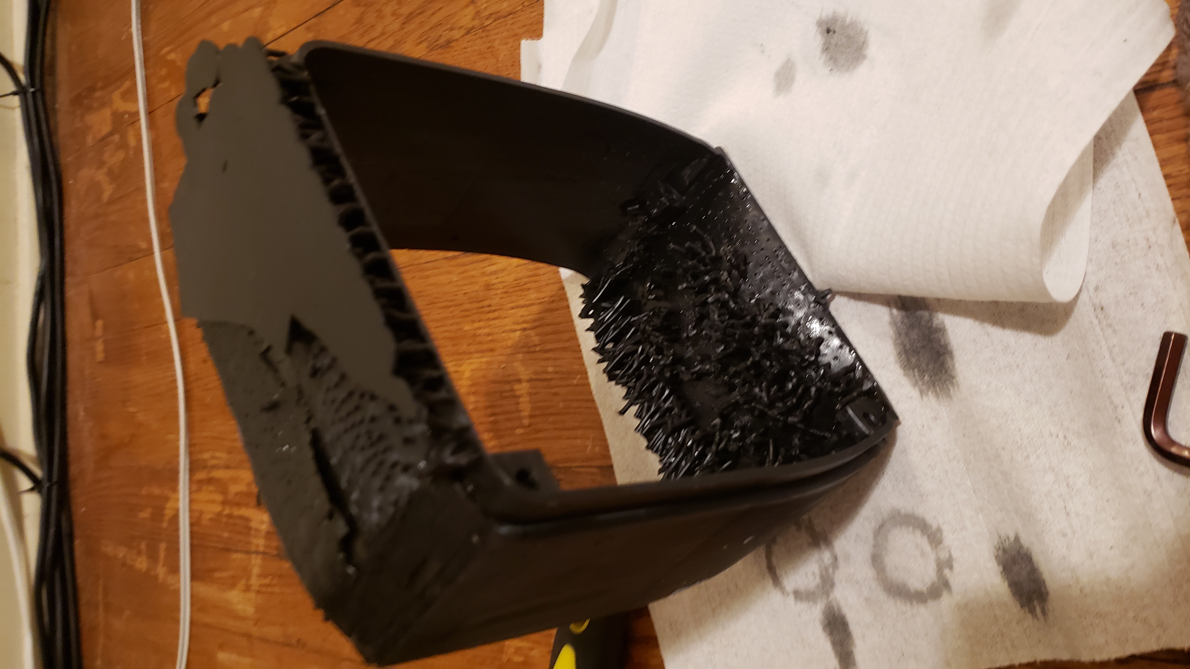 Failed print with artifacts